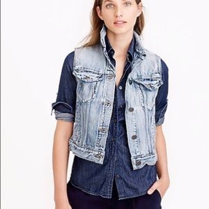 J. Crew Denim Vest Size XS